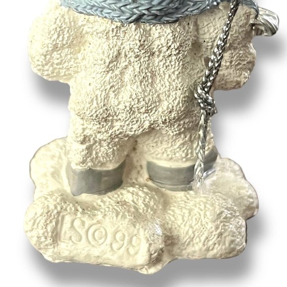 Snow Buddies Sleddin Vintage 3" Ornament By Encore #8527594212 Blue & White - Picture 5 of 9